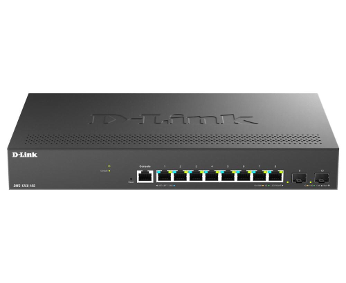 D-LINK DMS-1250-10S SWITCH GESTITO 10 PORTE 8 x 2.5G Ethernet (100/1000/2500) + 2 Combo SFP DESKTOP MONTABILE SU RACK